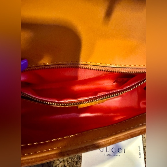 Suede Orange 🍊 Bag Crossbody Bag - Picture 5 of 7